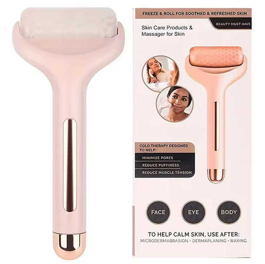 ✨ AuraCool™ Facial Ice Roller ❄️ – De-Puff & Refresh in Minutes